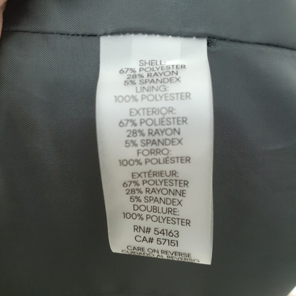 Calvin Klein Womens Suit Jacket Blazer Checked D - Picture 7 of 8